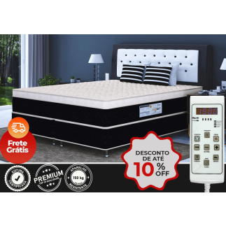 Colchão Plus Super Golden 25cm Magnético com Massagem e Infravermelho